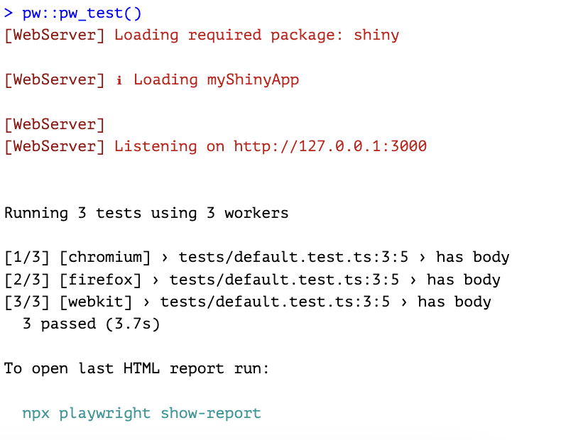 Pw tests